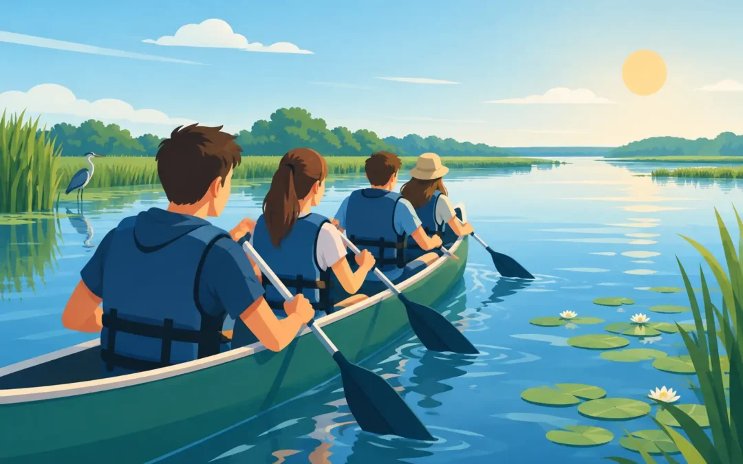 Osztálykirándulás a Tisza-tavon